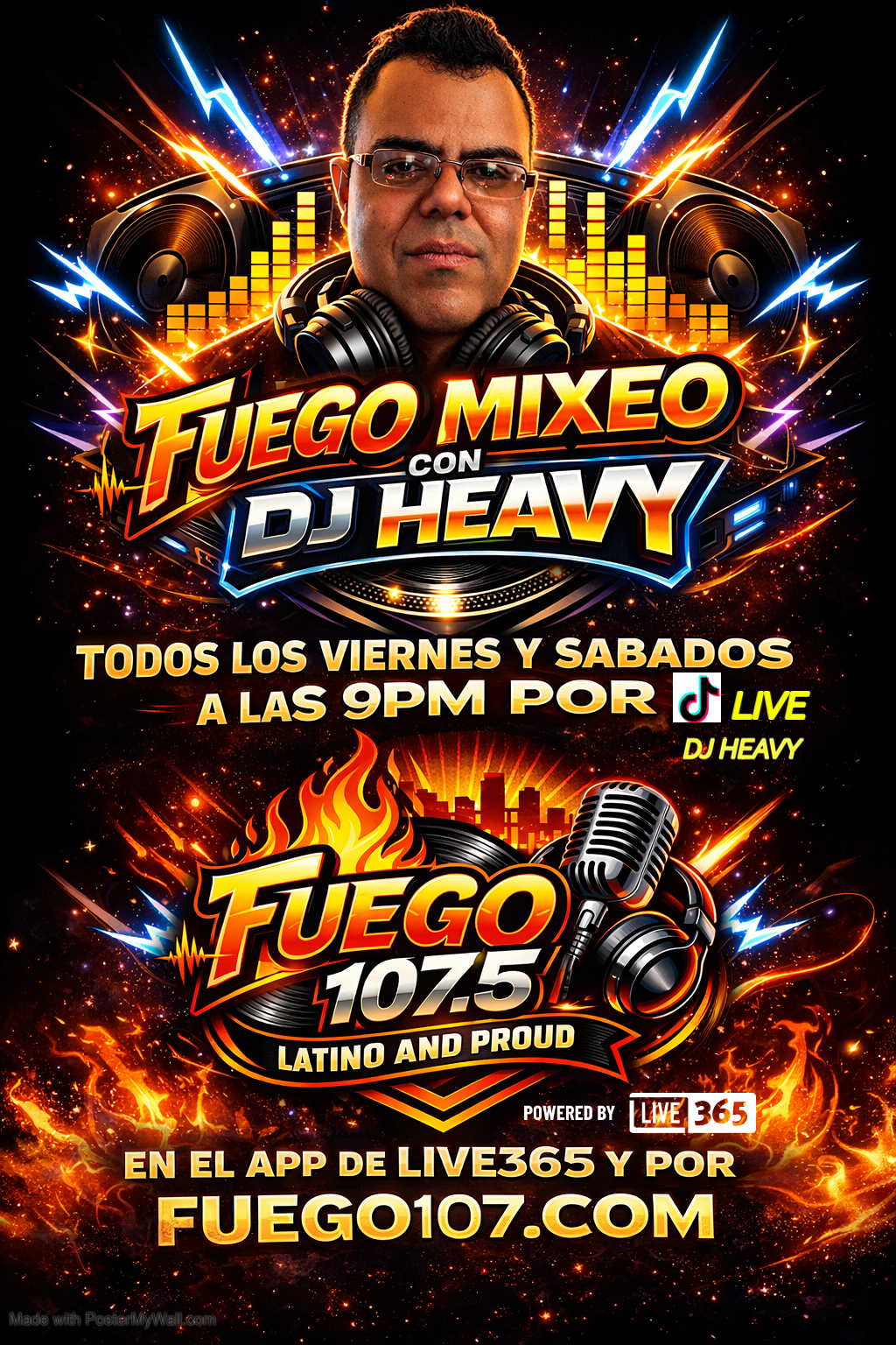 FUEGO MIXEO CON DJ HEAVY